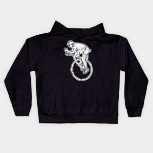 Crazy High Speed Long Distance Unicycle Rider Gift Idea Kids Hoodie